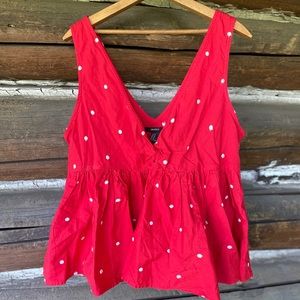 Forever 21 Red and White tank!